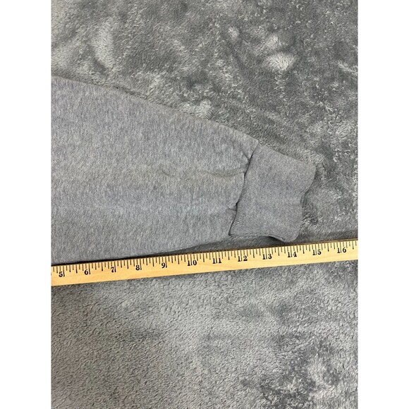 Under Armour Project Rock Hoodie Women's Medium Gray Loose Cropped Sweatshirt - Picture 8 of 9